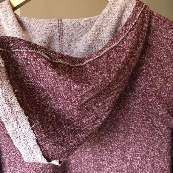 Entro Hoodie Sweatshirt with Fringe Sleeves Sz S - Picture 5 of 7